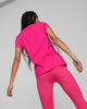 Immagine di PUMA - T shirt girocollo da donna fuchsia in cotone con logo bianco