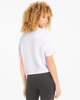 Immagine di PUMA - T shirt da donna bianca relaxed fit con logo nero