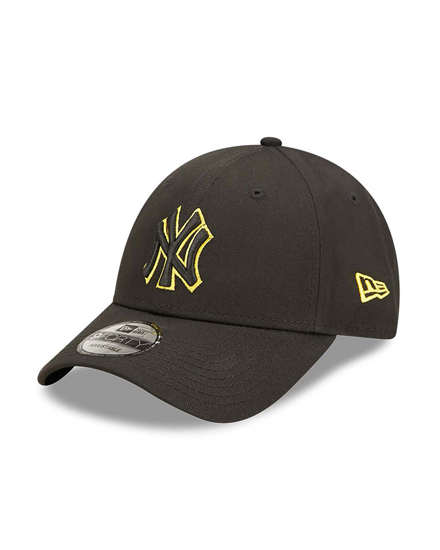 Immagine di NEW ERA - Cappello nero regolabile con logo giallo - 9 FORTY