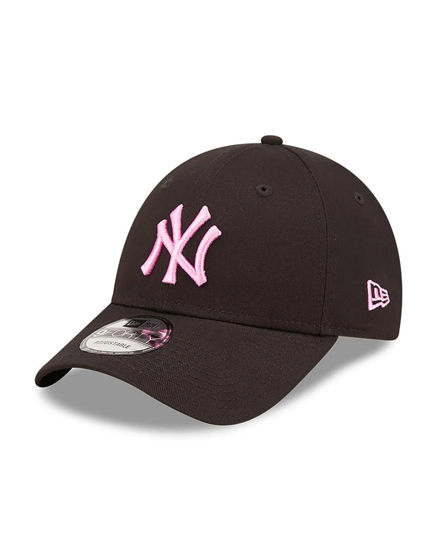 Immagine di NEW ERA - Cappello nero regolabile con logo rosa - 9 FORTY