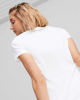 Immagine di PUMA - T shirt bianca in cotone con logo lilla e nero