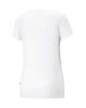 Immagine di PUMA - T shirt bianca in cotone con logo lilla e nero