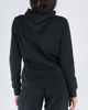 Immagine di PUMA - Felpa da donna nera con zip frontale e cappuccio