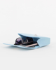Immagine di MISS GLOBO - Pochette azzurra con patta e chiusura a girello