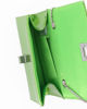 Immagine di MISS GLOBO - Pochette verde a specchio con patta e chiusura a girello