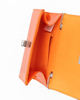 Immagine di MISS GLOBO - Pochette arancione a specchio con patta e chiusura a girello