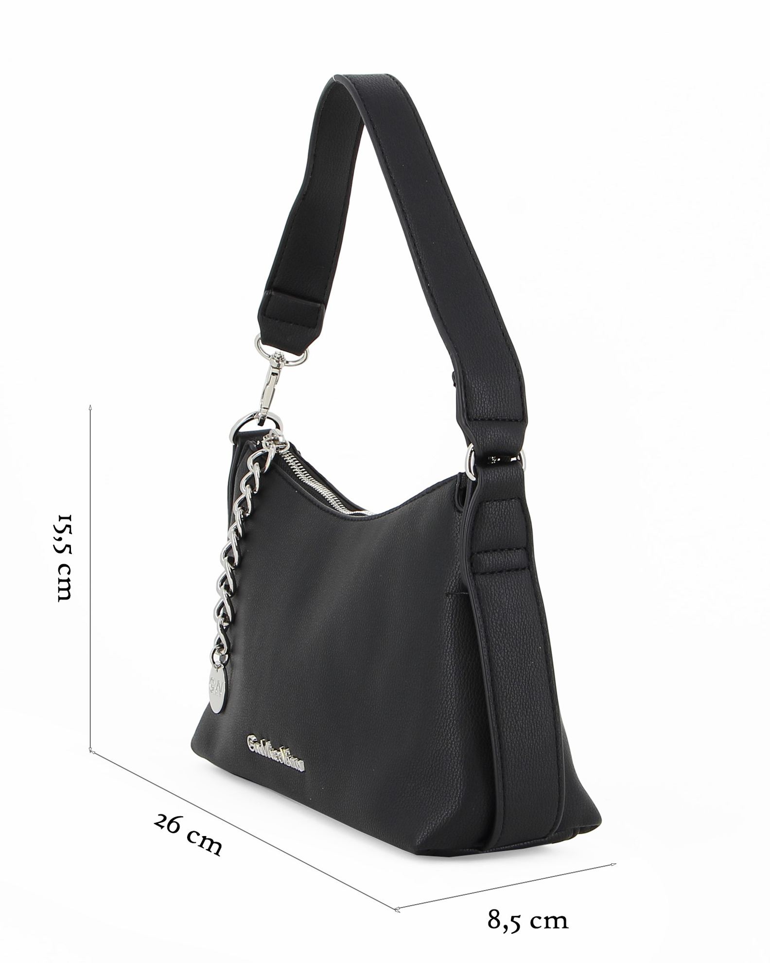 Borsa a tracolla Saddle Denim Oblique blu e marrone tabacco con impuntura a contrasto