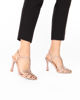 Immagine di MISS GLOBO COUTURE - Sandalo nude in vernice con sottopiede in VERA PELLE e punta a gabbia, tacco 9cm