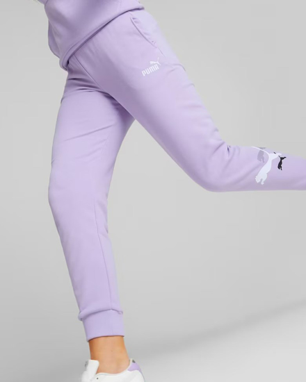 Immagine di PUMA - Pantalone da donna violet con logo bianco