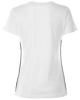 Immagine di PUMA - T shirt girocollo da donna bianca in cotone con logo nero e stampa logo laterale