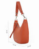 Immagine di DAVID JONES - Borsa arancio a mezzaluna con tracolla rimovibile