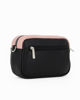 Immagine di DAVID JONES - Borsa nera e rosa con tracolla rimovibile