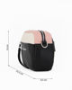 Immagine di DAVID JONES - Borsa nera e rosa con tracolla rimovibile
