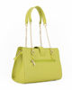 Immagine di DAVID JONES - Borsa verde chiaro a spalla con cuciture particolari