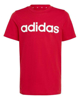 Immagine di ADIDAS - T shirt girocollo da bambino rossa in cotone con logo bianco