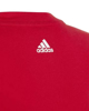 Immagine di ADIDAS - T shirt girocollo da bambino rossa in cotone con logo bianco