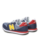 Immagine di NEW BALANCE - Sneakers da uomo blu e gialla con dettagli rossi e soletta in memory foam - 500