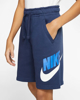 Immagine di NIKE - Pantaloni corti da bambino blu con logo bianco