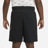 Immagine di NIKE - Pantaloni corti da bambino neri con logo bianco