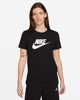 Immagine di NIKE - T shirt girocollo da donna bianca con logo nero