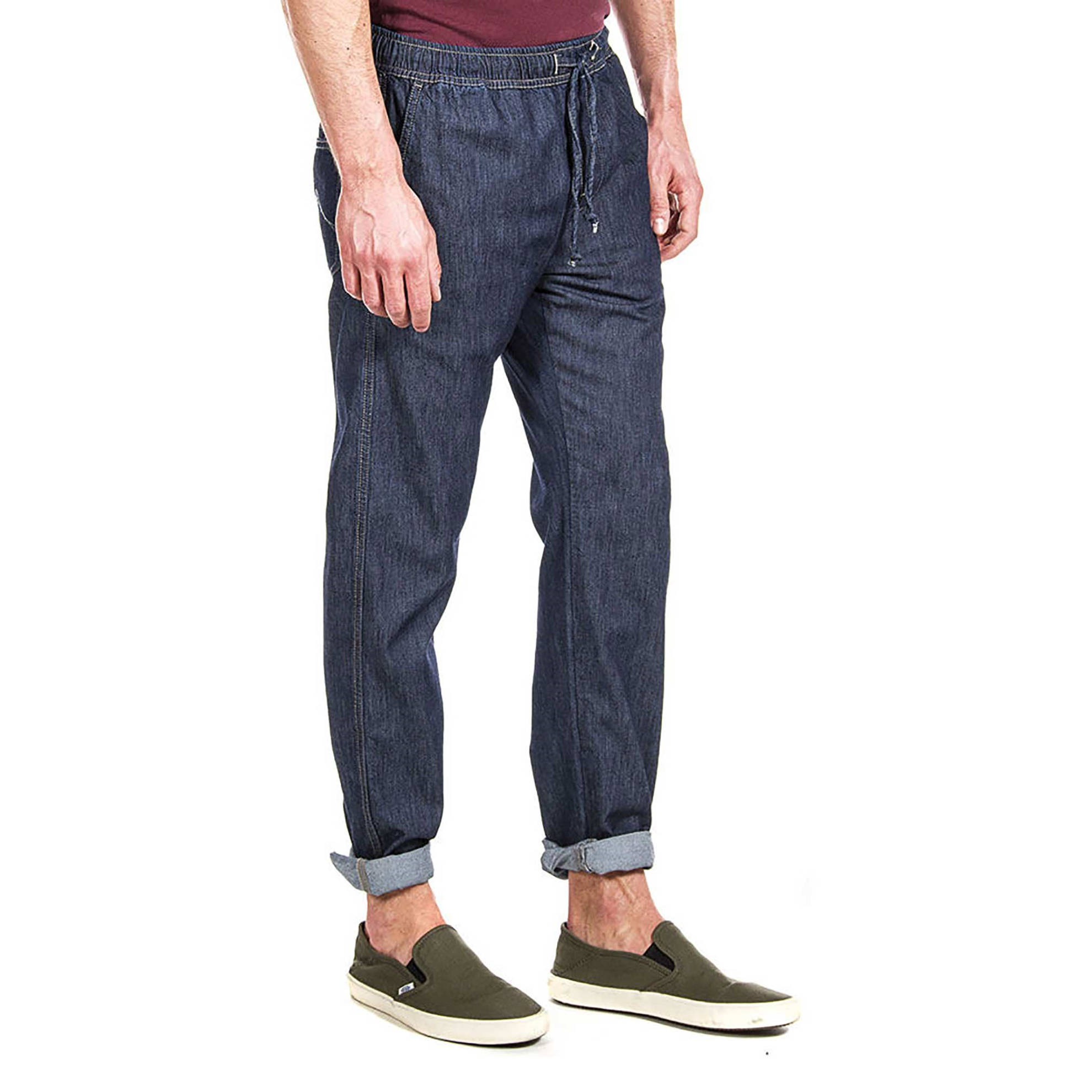 jeans con coulisse in vita uomo