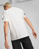 Immagine di PUMA - T shirt girocollo da uomo bianca con logo nero relaxed fit