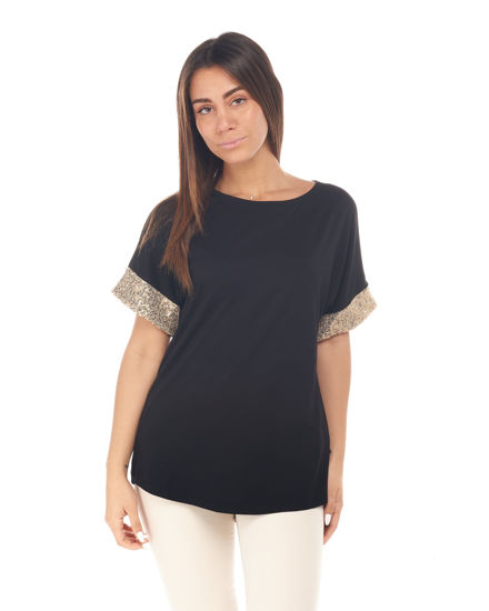 Immagine di MY JEWELS - DONNA TSHIRT MANICA CORTA PAILLETTES