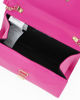 Immagine di Borsa fuxia un manico con chiusura girello e patta glitter - MADE IN ITALY - ANNES NICOLE