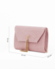 Immagine di DIVAS - Pochette oro rosa in lurex con pennacchio frange