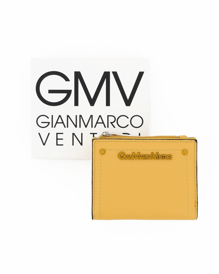 Immagine di GIANMARCO VENTURI - Portafoglio giallo con logo in rilievo