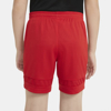 Immagine di NIKE - Pantaloni corti da bambino rossi in tessuto traspirante con logo bianco