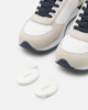 Immagine di COLMAR - Sneaker da uomo bianca e blu in VERA PELLE con dettagli grigi - TRAVIS AUTHENTIC