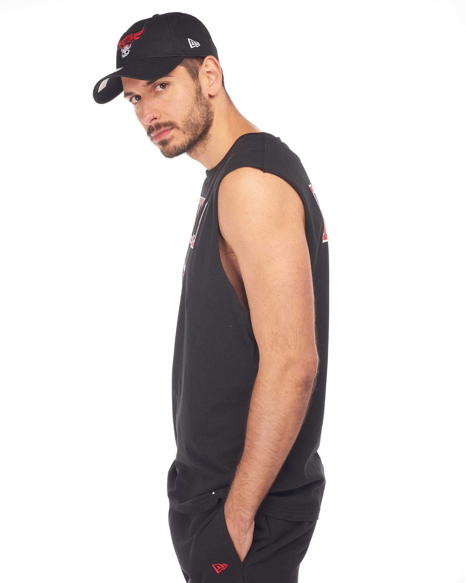 GCDS Canotta Nera In Jersey Con Logo Z0UKQC586J105/999