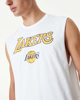 Immagine di NEW ERA - Canotta da uomo bianca in cotone con logo Lakers