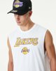 Immagine di NEW ERA - Canotta da uomo bianca in cotone con logo Lakers
