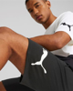 Immagine di PUMA - Pantaloni corti da uomo neri con logo bianco