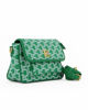Immagine di ENRICO COVERI - Borsa da donna verde loggata con patta