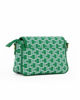 Immagine di ENRICO COVERI - Borsa da donna verde loggata con patta