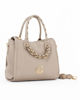 Immagine di LAURA BIAGIOTTI - Borsa nude da donna con diamantini sui manici e sul logo