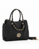 Immagine di LAURA BIAGIOTTI - Borsa nera da donna con diamantini sui manici e sul logo