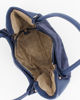 Immagine di LANCETTI - Borsa blu notte da donna in camoscio con logo frontale e tracolla rimovibile