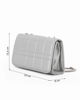 Immagine di DIVAS - Borsa argento da donna  con patta