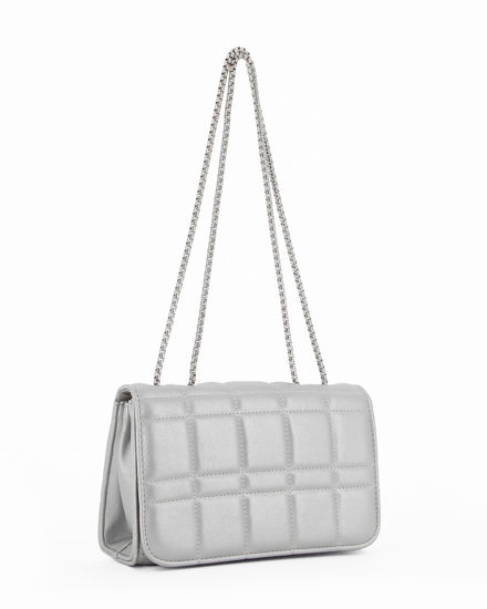 Immagine di DIVAS - Borsa argento da donna  con patta
