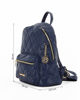 Immagine di LAURA BIAGIOTTI - Zaino blu da donna con tasca frontale e spalline regolabili