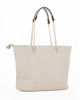 Immagine di LANCETTI - Borsa beige a spalla con borchie e diamantini
