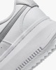 Immagine di NIKE - Sneakers da donna bianca e argento in VERA PELLE con suola spessa - COURT VISION ALTA LTR