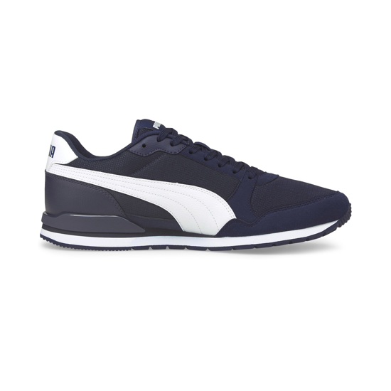 Globo E Commerce Calzature Abbigliamento Sport Intimo Accessori PUMA Sneaker da uomo blu e bianca con soletta in memory foam ST RUNNER V3 MESH