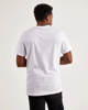 Immagine di NIKE - T shirt girocollo da uomo bianca in cotone con logo nero e rosso