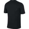 Immagine di NIKE - T shirt girocollo da uomo nera in cotone con logo bianco