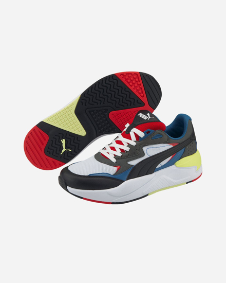 Immagine di PUMA - Sneakers da uomo bianca e nera con dettagli colorati e soletta in memory foam - X RAY SPEED